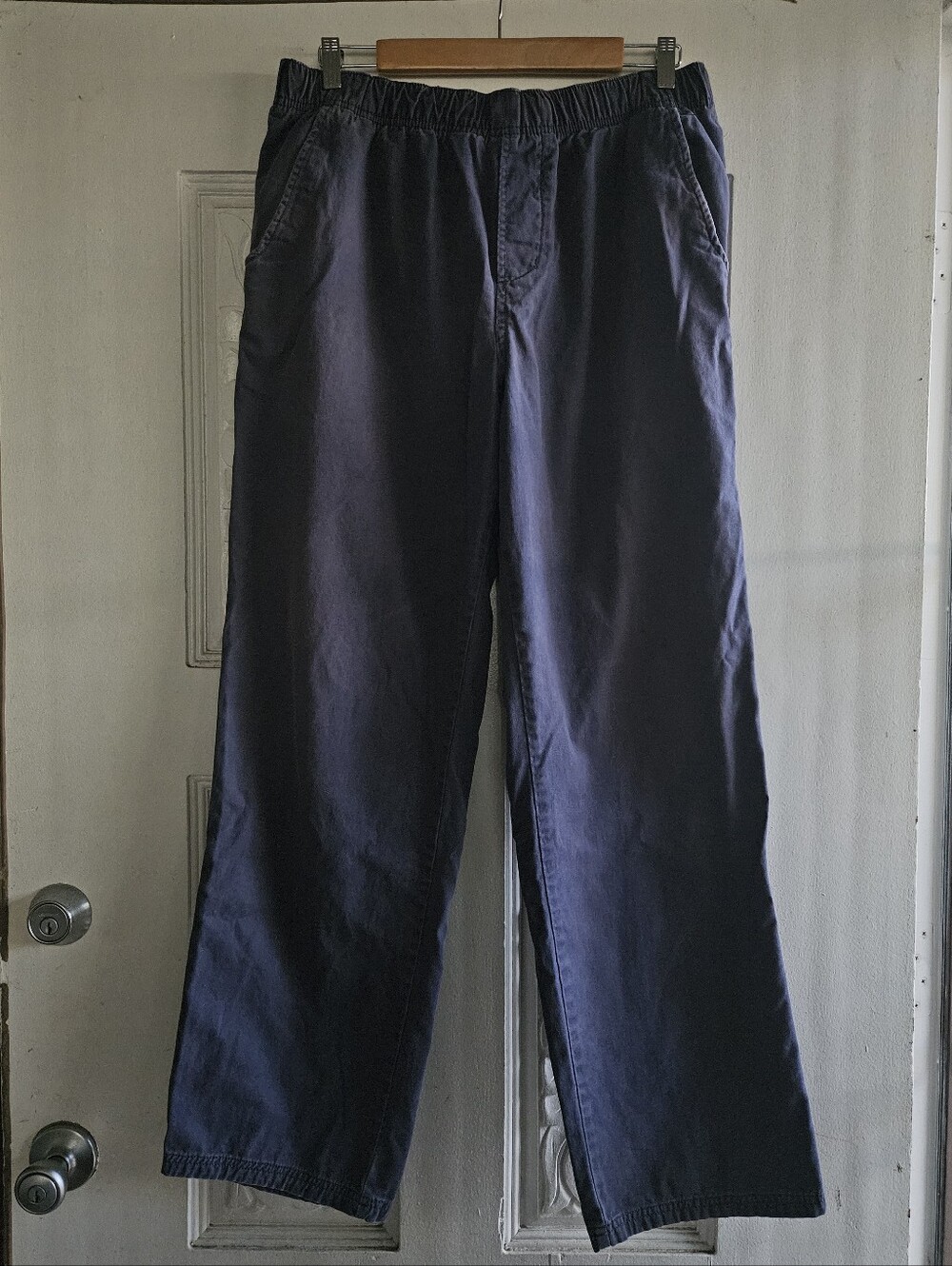 Quiksilver Waterman Collection Navy Elastic-Waist Chinos Large
